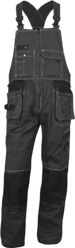 CXS Krystof Herren Arbeitslatzhose mit Kniepolstertaschen - Sehr Stabile Strapazierfähige Arbeitshose mit Hosenträger Gartenhose Bundhose Cargohose Arbeitsoveral von Orion