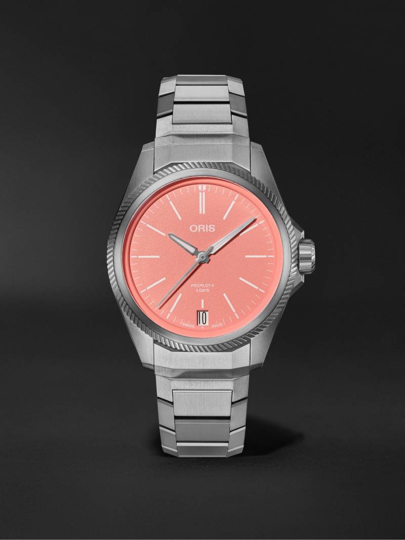 Oris - ProPilot X Calibre 400 Automatic 39mm Titanium Watch, Ref. No. 400 7778 7158 7 20 01 TLC - Men - Orange von Oris