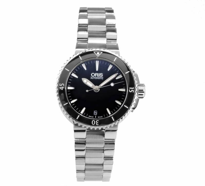 Oris Schweizer Uhr Damen Uhr Automatik 01 733 7652 4154 -07 818 0 1P 36 mm Ø Aquis Date Aquis Date, Keramik Lünette von Oris