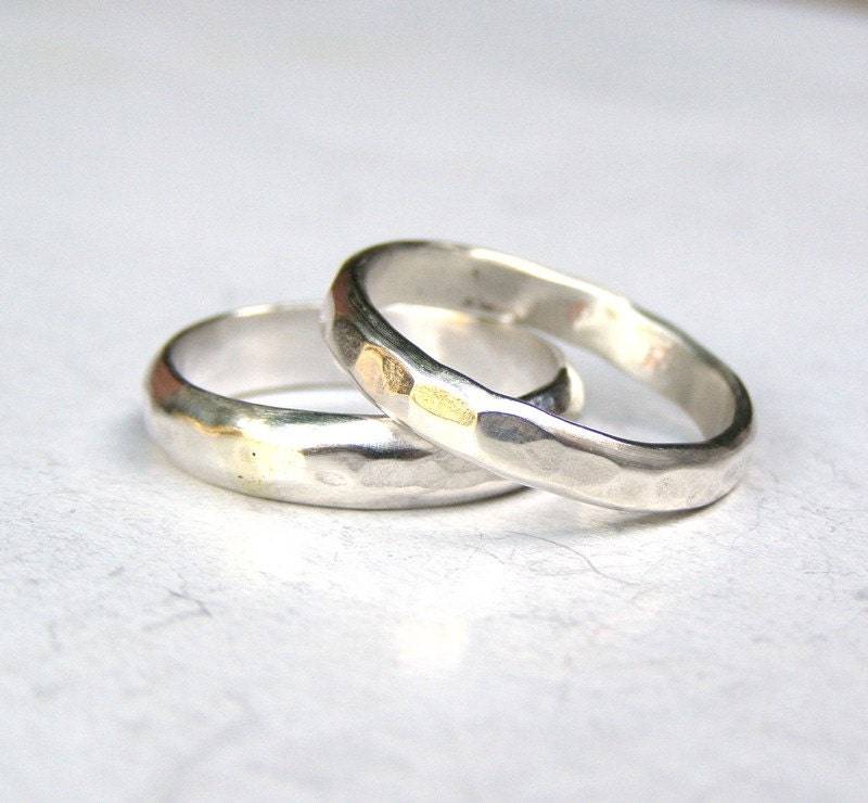 Ehering-Sets, Ehering, Ring Aus Sterlingsilber 4 Mm, Geschenkidee, Herren-/Damenring, Paarring-Set von OritNaar