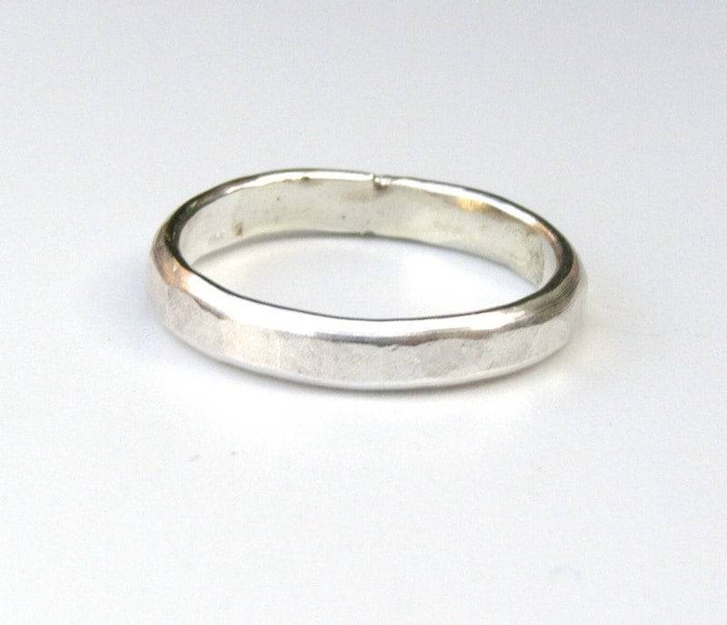 Silber Sterling Eheringe 3mm Feinsilber Schmuck Trauringe Passender Ring von OritNaar