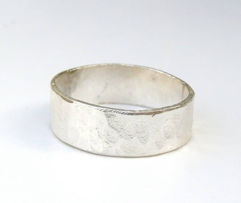 Wedding Bands 6 Mm Silber Sterling Ring Einfache Ring, Seine Und Ihre Zusage Ringe, Eheringe von OritNaar