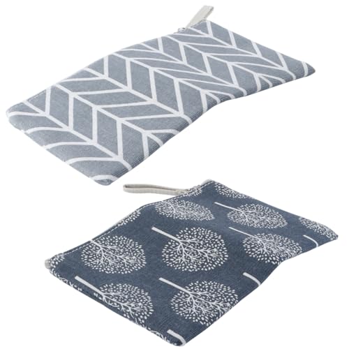 Orivin Kosmetiktasche Aus Segeltuch, 2 Tragbare Damen-Geldbörsen, Bedruckte Make-up-Tasche, Multifunktionale Reise-Toilettenartikel Mit Reißverschluss Für Kosmetikschlüssel von Orivin