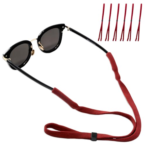 5 Stück Verstellbarer Sportbrillenband starker Halt, 31Cm Brillenband Schwimmfähig, Antirutsc Brillenbänder, Elasticidad Brillen Band für Wassersport, Bootfahren, Laufen, Camping, Wandern von Orixo