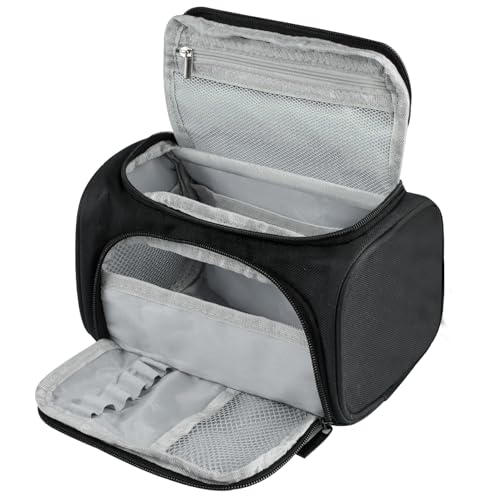 Orixo Federmäppchen Mädchen Teenager 22x13x13 cm, Federmäppchen mit Großem Fassungsvermögen, Federmappe Groß mit Tragegriff, Pencil Case, für Zuhause Schule Büro (Schwarz) von Orixo