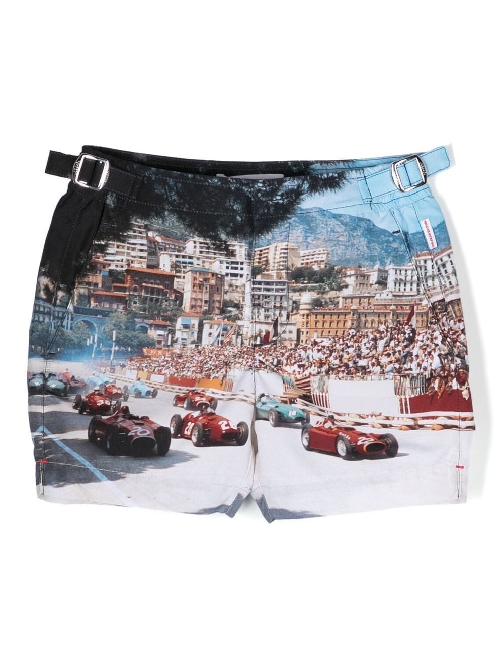 Orlebar Brown Kids Badeshorts mit Foto-Print - Blau von Orlebar Brown Kids