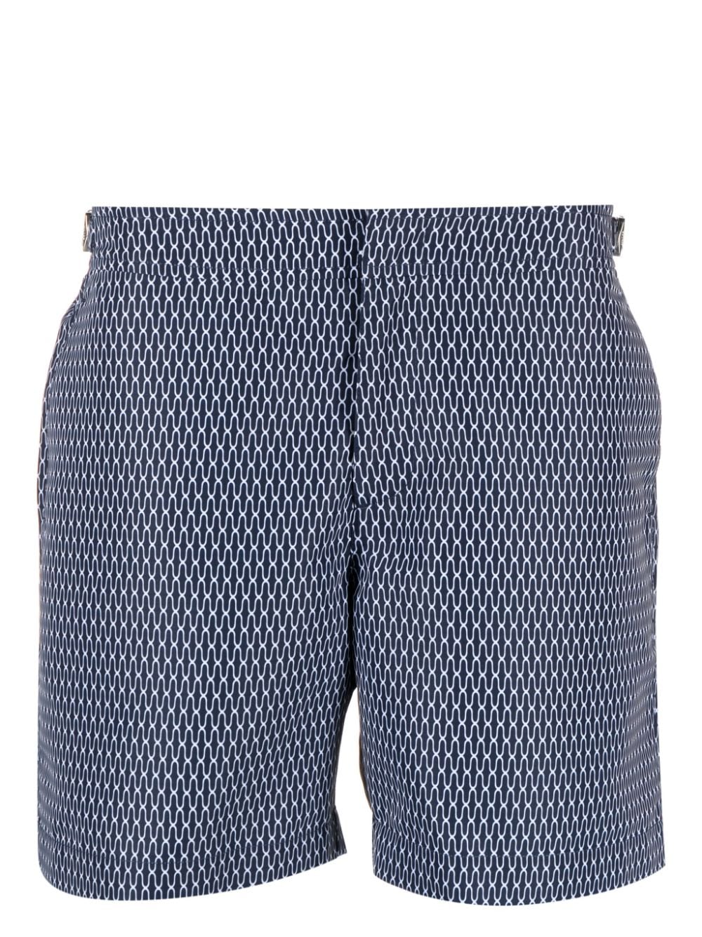 Orlebar Brown Bulldog Badeshorts mit Print - Blau von Orlebar Brown