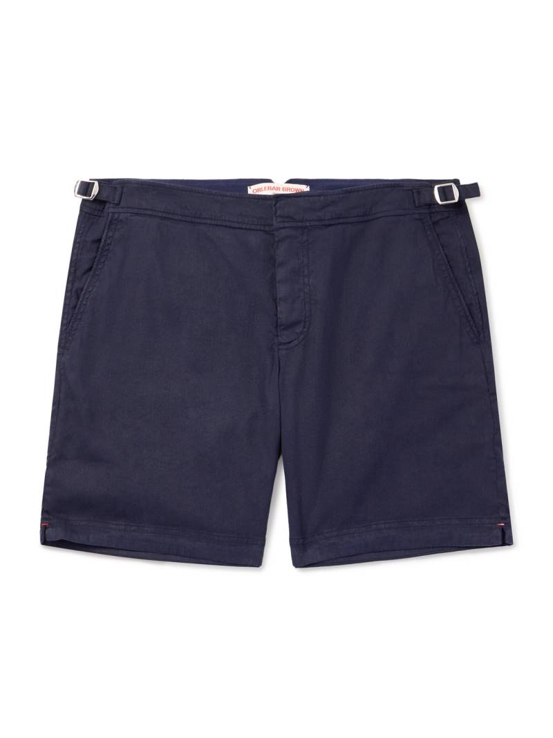 Orlebar Brown - Bulldog Slim-Fit Straight-Leg Stretch-Linen and Lyocell-Blend Shorts - Men - Blue - UK/US 32 von Orlebar Brown