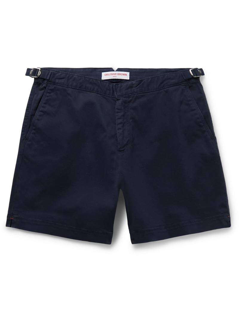 Orlebar Brown - Bulldog Slim-Fit Stretch-Cotton Twill Shorts - Men - Blue - UK/US 36 von Orlebar Brown