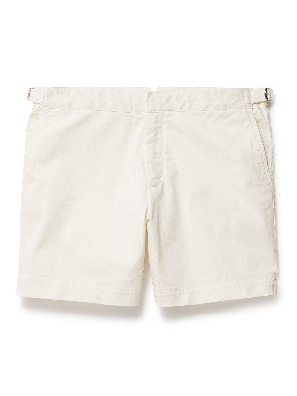 Orlebar Brown - Bulldog Slim-Fit Cotton-Blend Twill Shorts - Men - White - UK/US 36 von Orlebar Brown