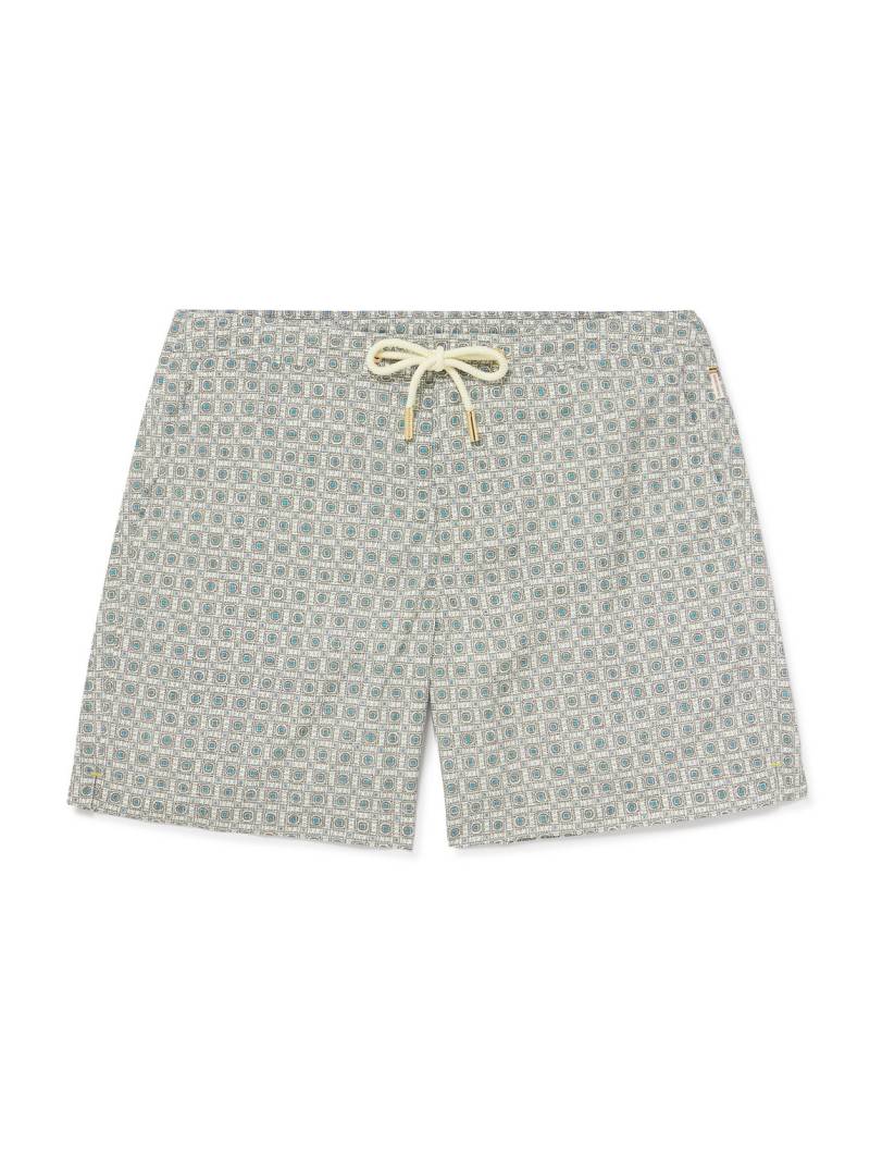 Orlebar Brown - Bulldog Solstice Straight-Leg Long-Length Printed Recycled Swim Shorts - Men - Gray - UK/US 36 von Orlebar Brown