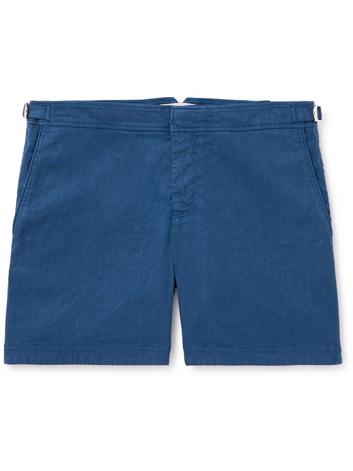 Orlebar Brown - Bulldog Straight-Leg Linen and Lyocell-Blend Shorts - Men - Blue - UK/US 28 von Orlebar Brown