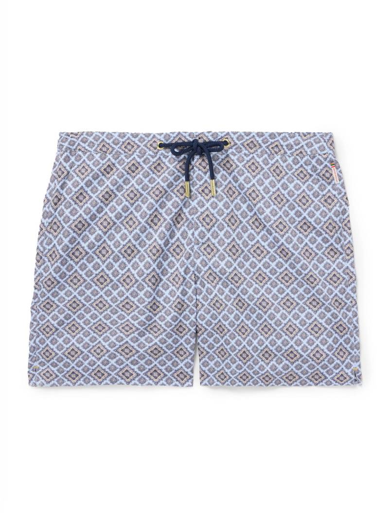Orlebar Brown - Bulldog Straight-Leg Mid-Length Printed Recycled Swim Shorts - Men - Blue - UK/US 30 Orlebar Brown - Bulldog Straight-Leg Mid-Length Printed Recycled Swim Shorts - Men - Blue - UK/US 30 von Orlebar Brown