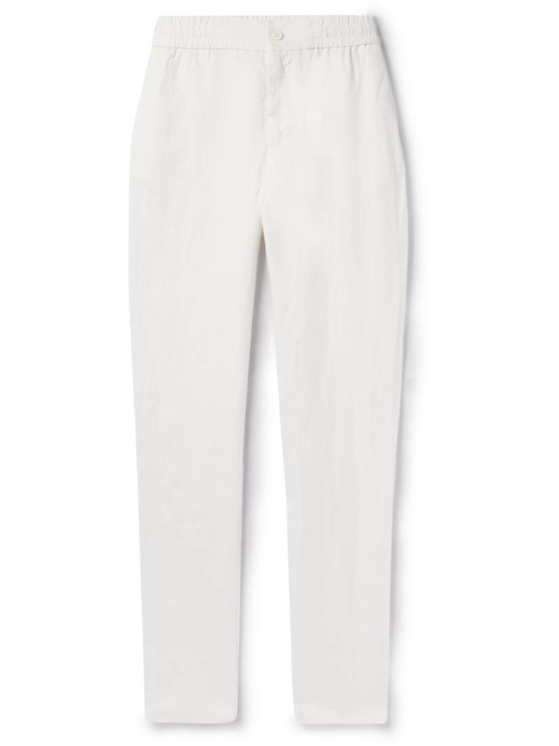 Orlebar Brown - Cornell Straight-Leg Washed Linen Trousers - Men - White - UK/US 30 von Orlebar Brown