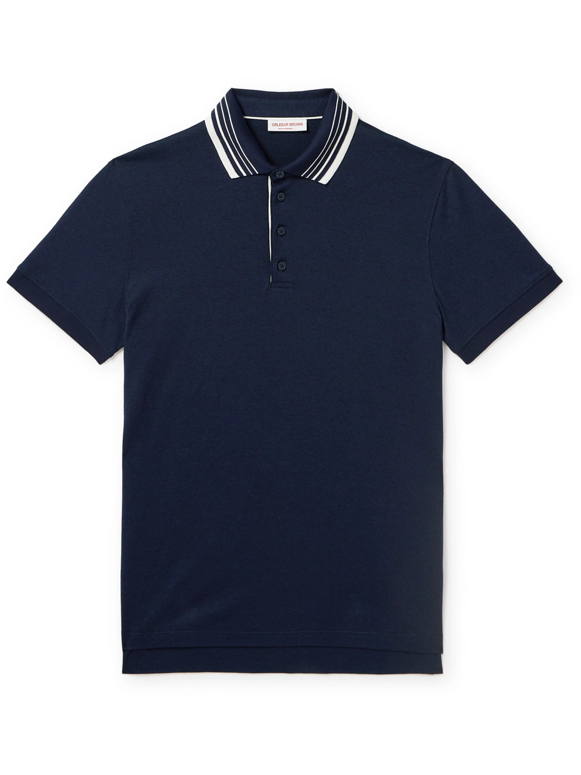 Orlebar Brown - Dominic Cotton and Lyocell-Blend Polo Shirt - Men - Blue - XL von Orlebar Brown