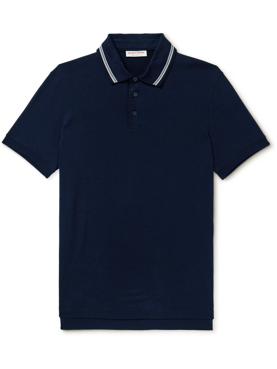 Orlebar Brown - Dominic Striped Cotton and Lyocell-Blend Polo Shirt - Men - Blue - M Orlebar Brown - Dominic Striped Cotton and Lyocell-Blend Polo Shirt - Men - Blue - M von Orlebar Brown
