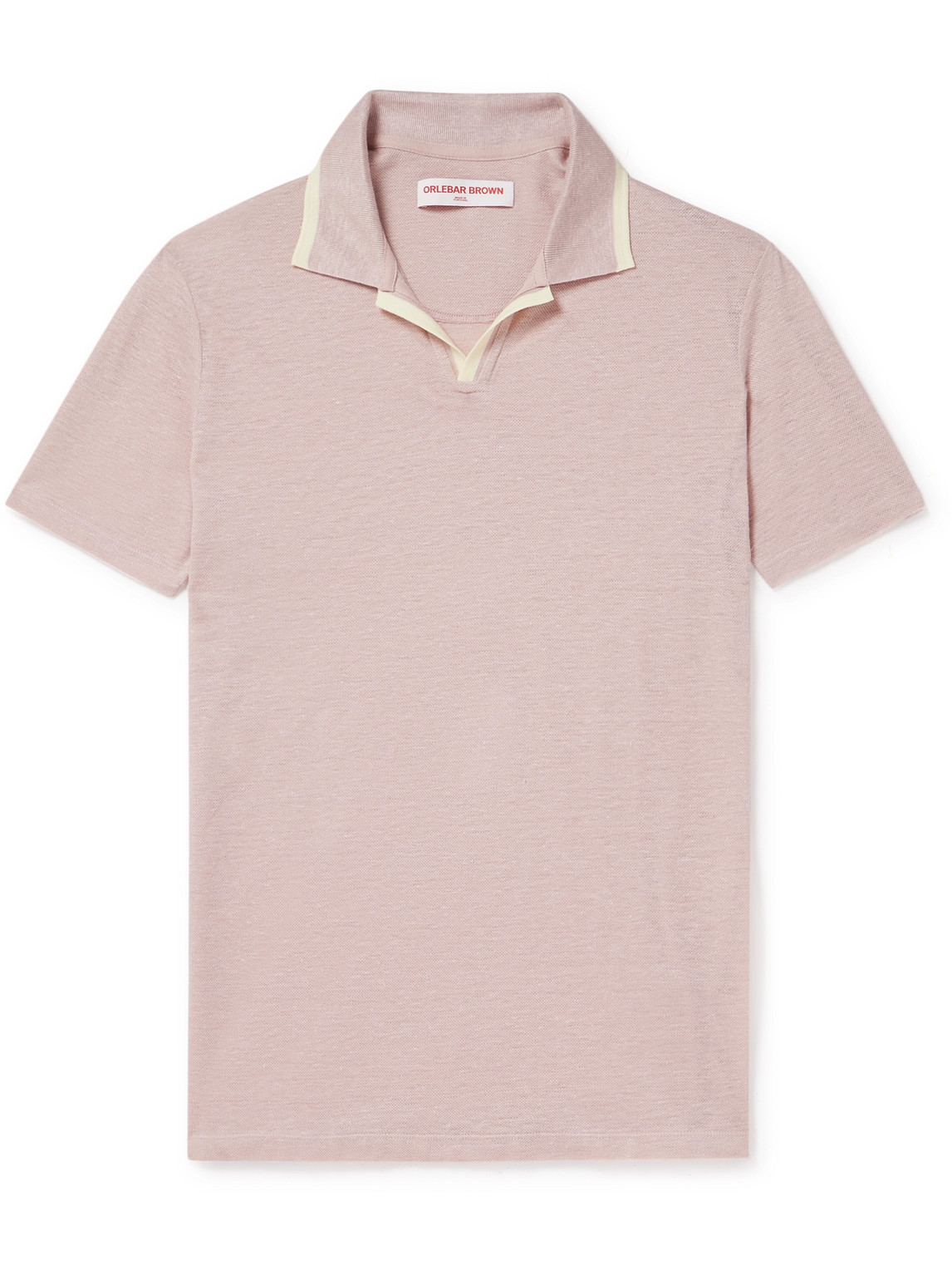 Orlebar Brown - Felix Linen-Jersey Polo Shirt - Men - Pink - M Orlebar Brown - Felix Linen-Jersey Polo Shirt - Men - Pink - M von Orlebar Brown