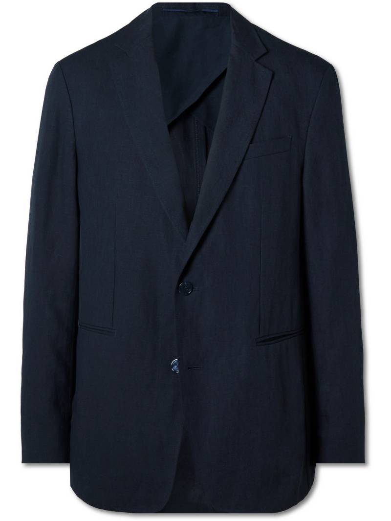 Orlebar Brown - Garret Unstructured Linen Suit Jacket - Men - Blue - M von Orlebar Brown