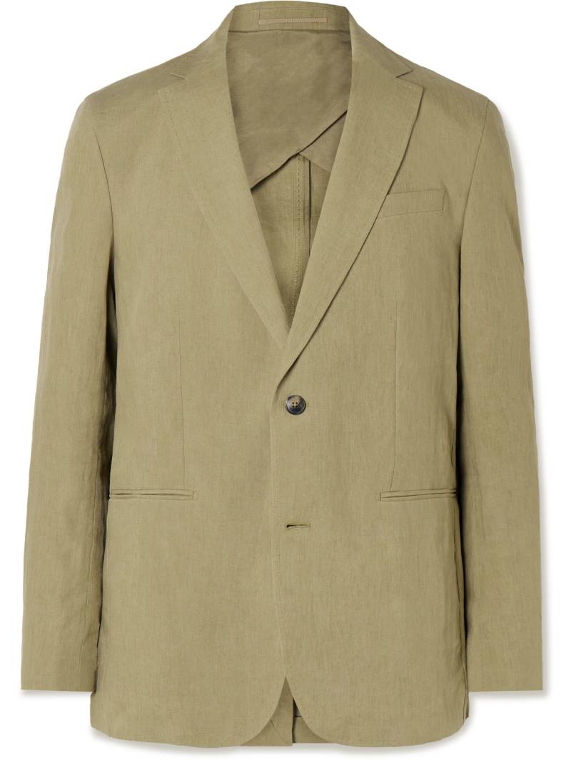 Orlebar Brown - Garret Unstructured Linen Suit Jacket - Men - Green - S von Orlebar Brown