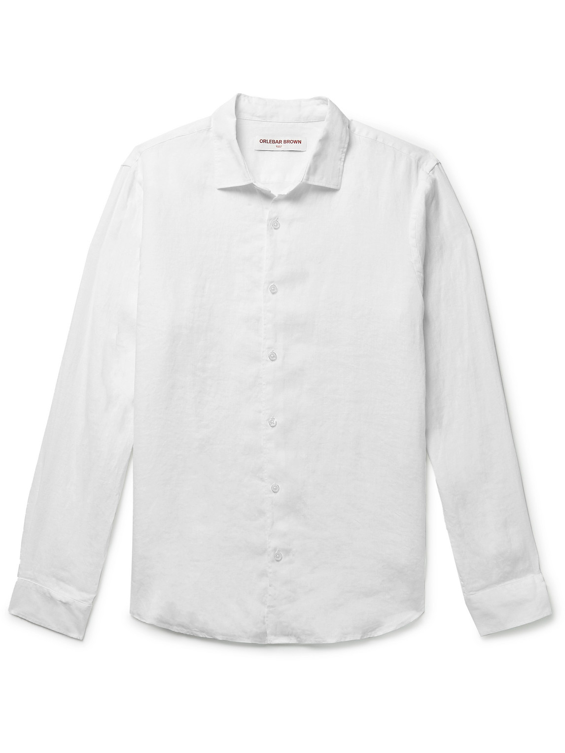 Orlebar Brown - Giles Linen Shirt - Men - White - L von Orlebar Brown