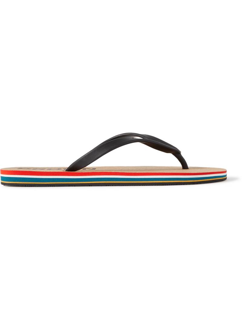 Orlebar Brown - Haston Logo-Debossed Rubber and Cork Flip Flops - Men - Multi - UK 8 von Orlebar Brown