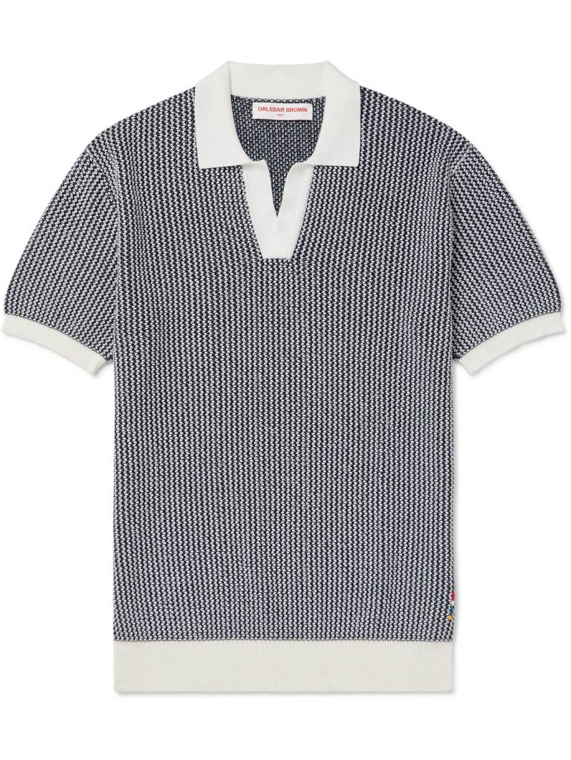 Orlebar Brown - Horton Cotton Polo Shirt - Men - Blue - M von Orlebar Brown