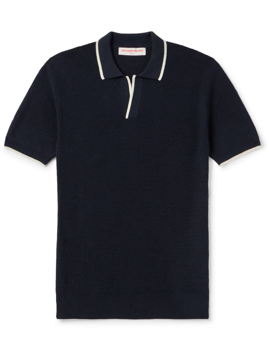 Orlebar Brown - Horton Merino Wool Polo Shirt - Men - Blue - M von Orlebar Brown