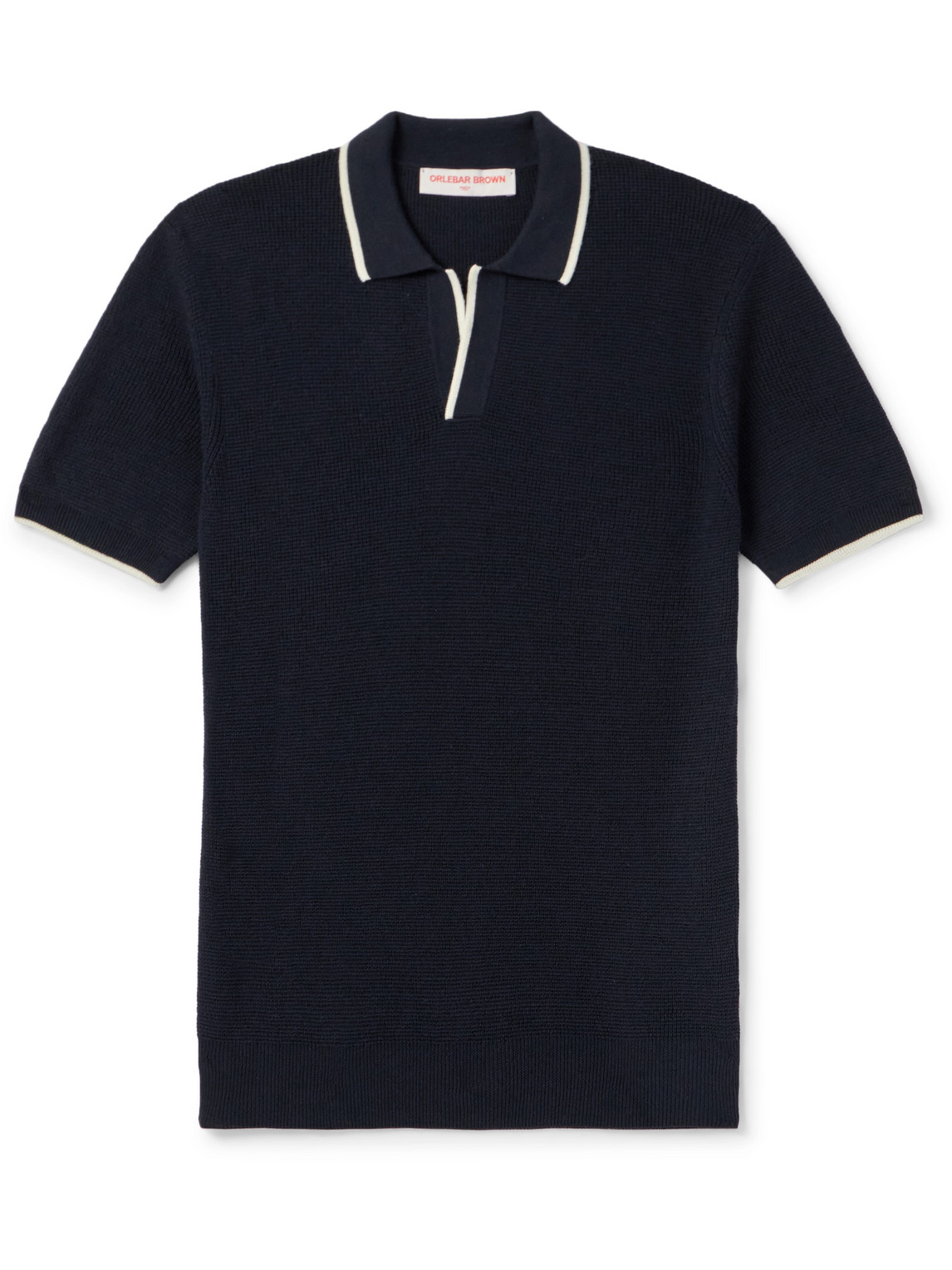 Orlebar Brown - Horton Merino Wool Polo Shirt - Men - Blue - S von Orlebar Brown