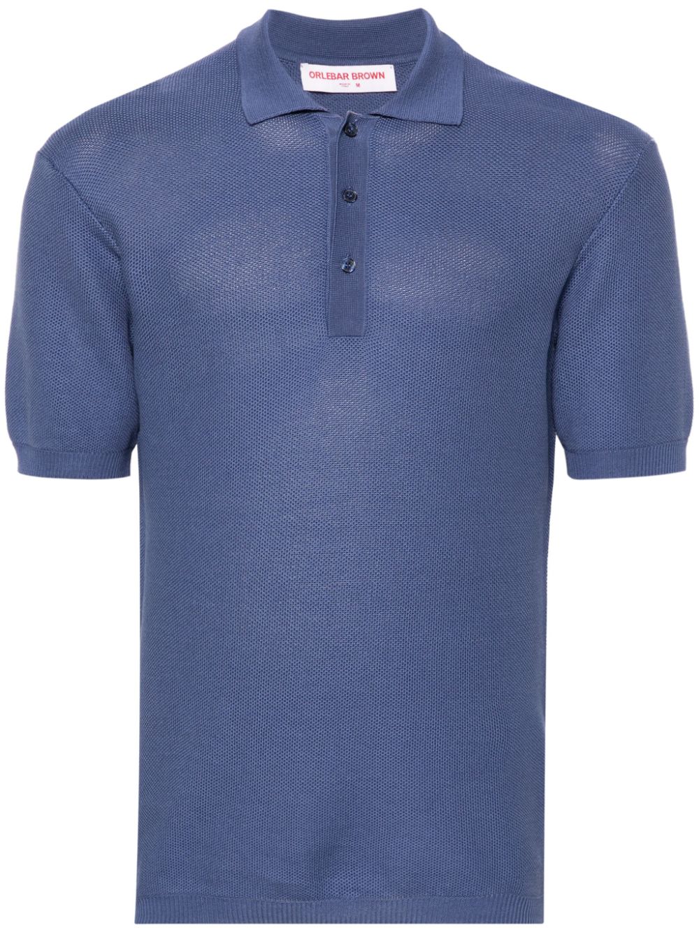 Orlebar Brown Maranon Poloshirt mit Wabenmuster - Blau von Orlebar Brown