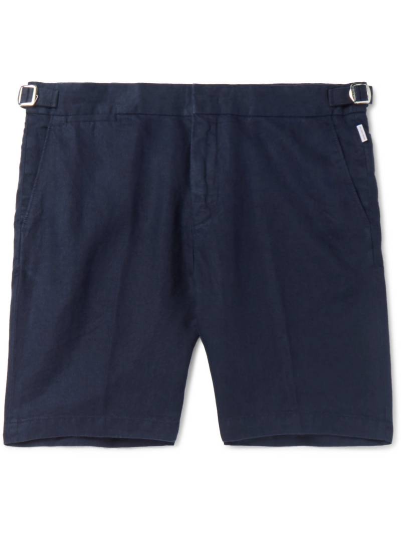 Orlebar Brown - Norwich Slim-Fit Linen Shorts - Men - Blue - UK/US 36 von Orlebar Brown