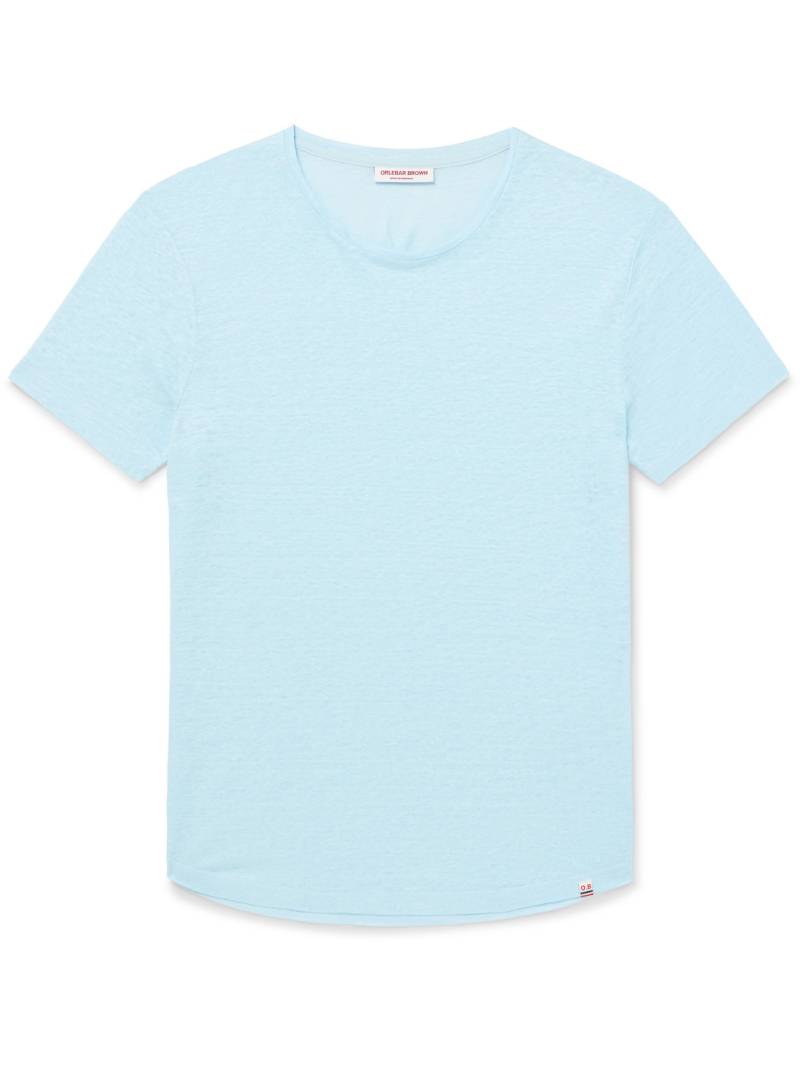 Orlebar Brown - OB-T Slim-Fit Linen-Jersey T-Shirt - Men - Blue - XXL von Orlebar Brown