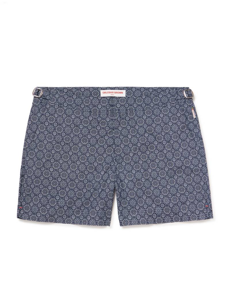 Orlebar Brown - Setter Straight-Leg Mid-Length Printed Recycled Swim Shorts - Men - Blue - UK/US 38 von Orlebar Brown
