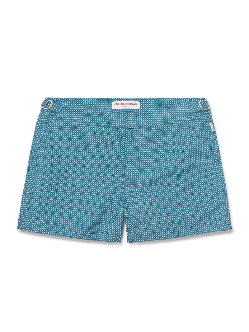 Orlebar Brown - Springer Glaze Slim-Fit Short-Length Printed Recycled Swim Shorts - Men - Blue - UK/US 34 von Orlebar Brown