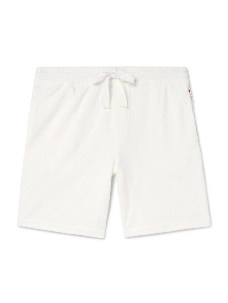 Orlebar Brown - Trevone Straight-Leg Organic Cotton-Terry Drawstring Shorts - Men - Neutrals - XXL von Orlebar Brown