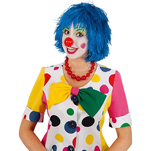 Clown-Perücke bunte Haare für Clown blau Karneval Fasching von Orlob