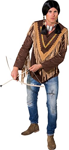 Orlob Fasching Kostüm Herren Indianer Poncho Unisize - ohne Hemd von Orlob