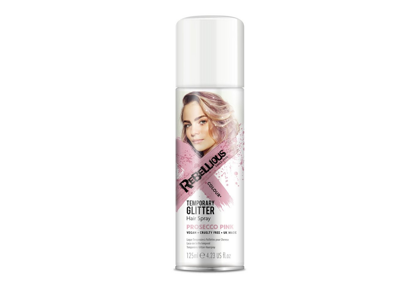 Orlob Haarfarbe Haarspray Glitzer Color Hair Spray farbiges Haar Sprühdose Farben, Vegan von Orlob