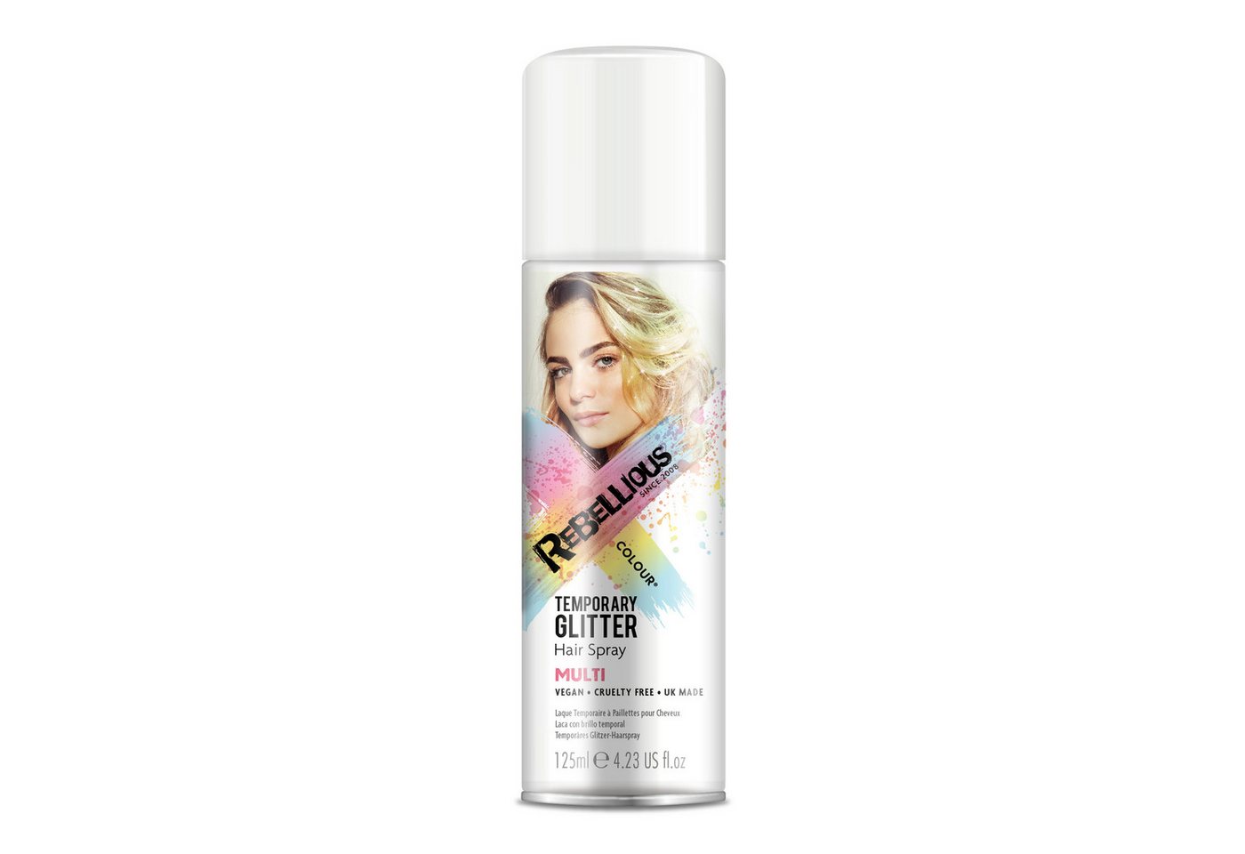 Orlob Haarfarbe Haarspray Glitzer Color Hair Spray farbiges Haar Sprühdose Farben, Vegan von Orlob