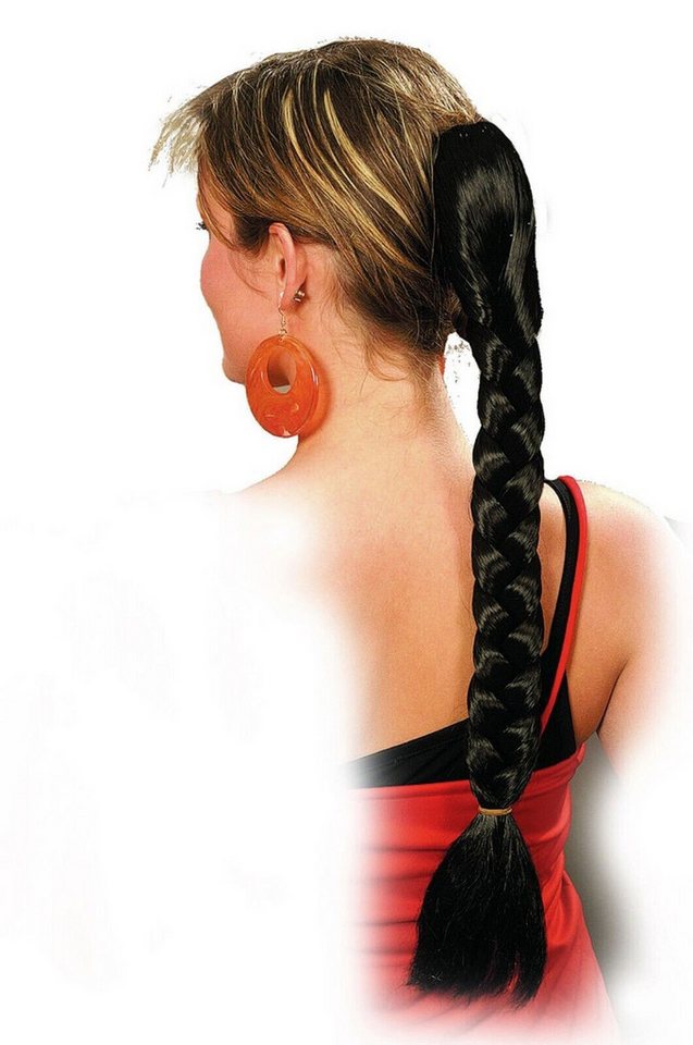 Orlob Kunsthaar-Extension Extensions Haarverlängerung Ansteckzopf mit Ansteckkamm braun 55 cm von Orlob