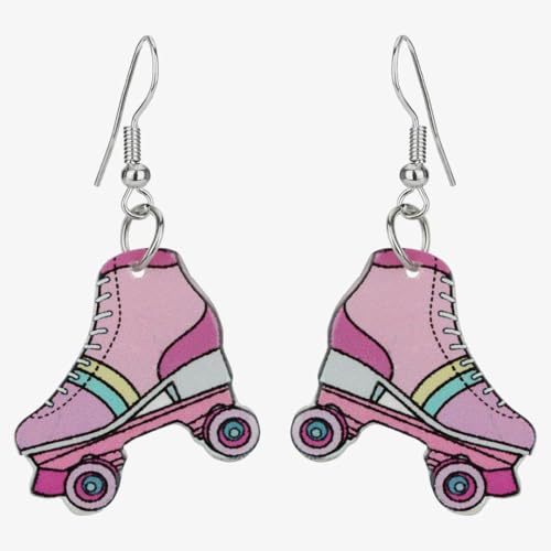 Orlob Ohrringe Rollschuhe für jede Mottopart, Fasching oder Karneval -passt auch zu jeder 60er Jahre Party von Orlob