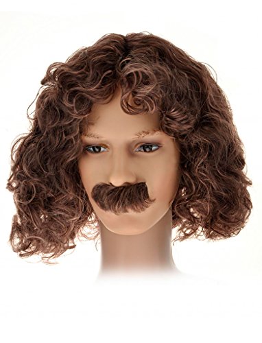 Herrenperücke lang gelockt (nur Perücke) von Orlob