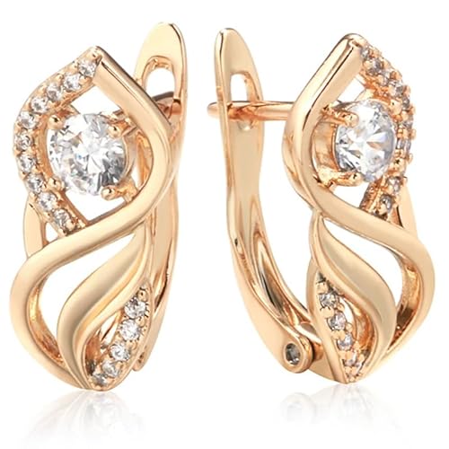 Ohrringe Ohrhänger Creole 585 RG Rosegold Rotgold mit Zirkonia Edelstein- 148 Ohrringe Ohrhänger Creole 585 RG Rosegold Rotgold mit Zirkonia Edelstein- 148 von Orna Micare