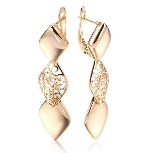 Ohrringe Ohrhänger Creole 585 RG Rosegold Rotgold mit Zirkonia Edelstein- 25 von Orna Micare