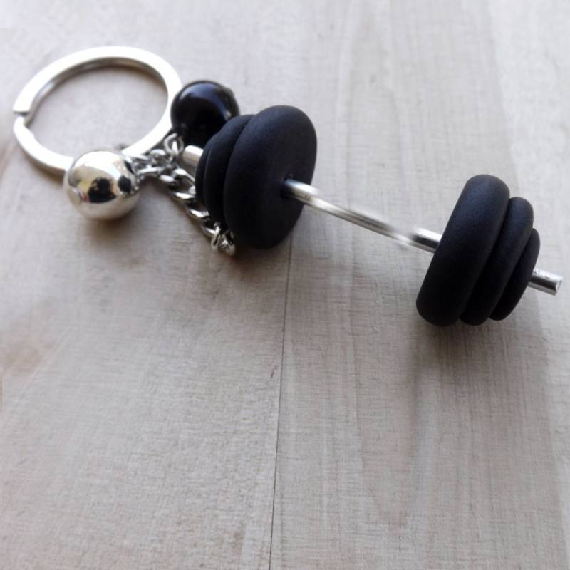 Handgefertigter Schlüsselanhänger Aus Polymer Clay Mit Langhantel, Geschenkidee Für Fitness-, Fitnessstudio - Und Bodybuilding-Enthusiasten Handgefertigter Schlüsselanhänger Aus Polymer Clay Mit Langhantel, Geschenkidee Für Fitness-, Fitnessstudio - Und Bodybuilding-Enthusiasten von OrnellaDiScala