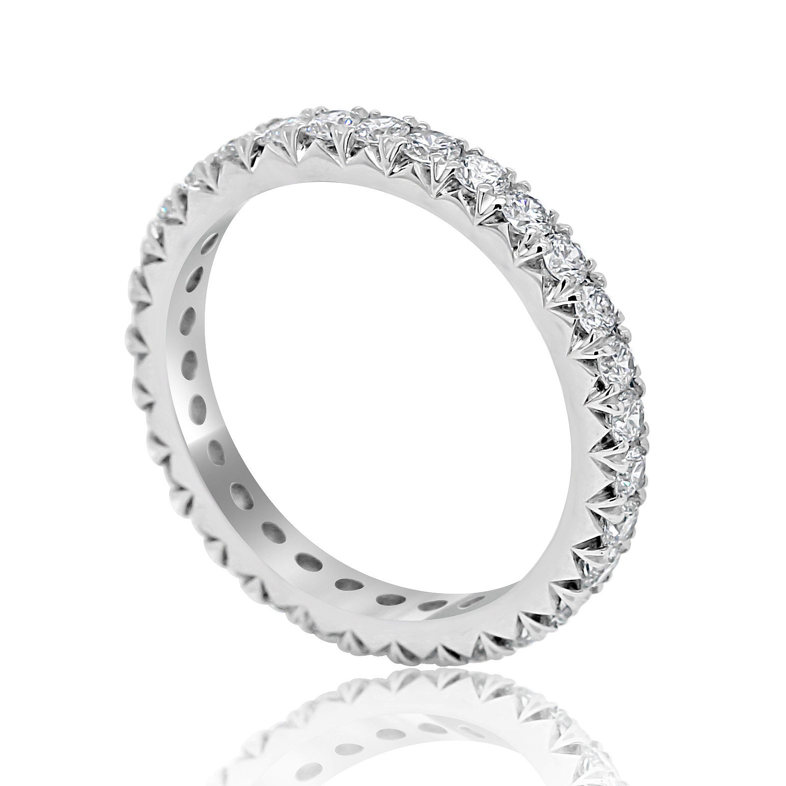 1Ct Diamantband, Diamant Eternety Band, 2, 5mm Diamantring, Cut-Down von OroSpot