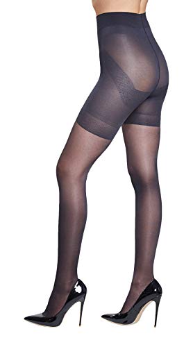 Oroblu Damen 1 Paar Stoßdämpfer 40 Denier Bottom Lifting Shaping Strumpfhosen Schwarz Extra Large von Oroblu