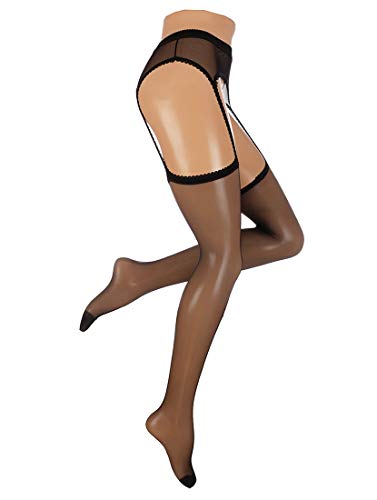 Oroblu Temptation Strapsstrümpfe-Black-Large / XL von Oroblu