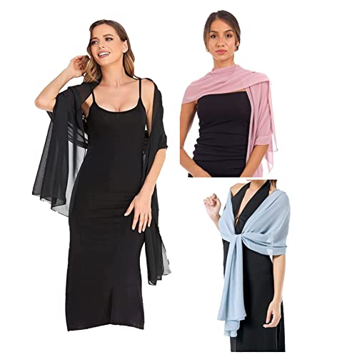 3 stola= 16,90 euro chiffon damen schal für abendskleid und freizeit,schnelles versand von Deutschland.modern stola in verschedene farben verfügbar festlische schal (a15) von Orochi