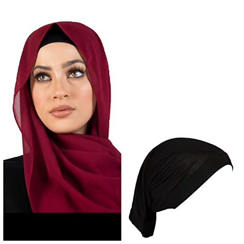 Orochi hijab + unertuch pins= 13 euro, versand von Deutschland chiffon kopftuch baumwolle untertuch (x6) 175x75 cm von Orochi