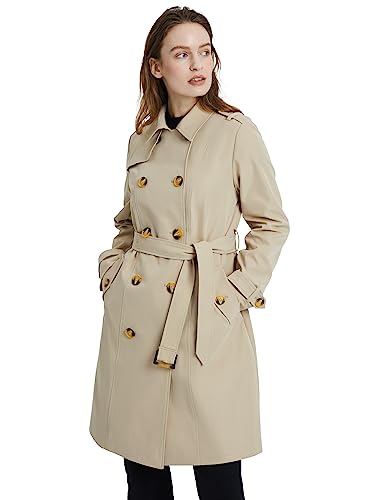 Orolay Damen Trenchcoat lang Klassisch Mantel Outfit Khaki 2XL von Orolay